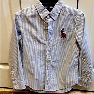 Ralph Laurent boys bottom down Shirt, size 8 (S)
